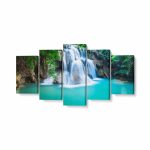 Tablou MultiCanvas 5 piese, Cascada Huay Mae Kamin