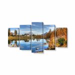 Tablou MultiCanvas 5 piese, Dolomites Mountain