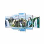 Tablou MultiCanvas 5 piese, Mural Cascade