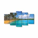 Tablou MultiCanvas 5 piese, Zanzibar Beach