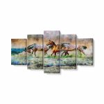 Tablou MultiCanvas 5 piese, Painted Horse